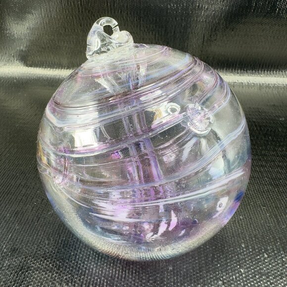Kitras Art Glass Ball Tree Of Enchantment Large Glass Ornament Witch Ball Orb - Picture 13 of 14